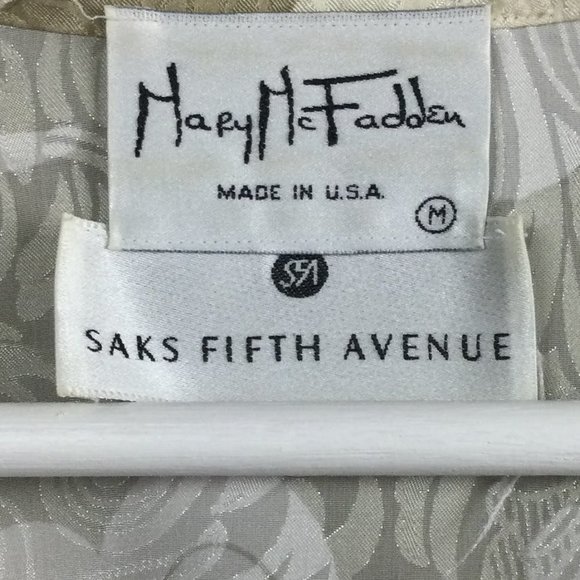 Vintage Mary McFadden Satin Robe - Picture 4 of 12